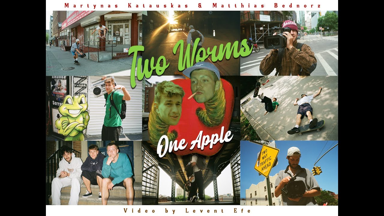 Two Worms One Apple